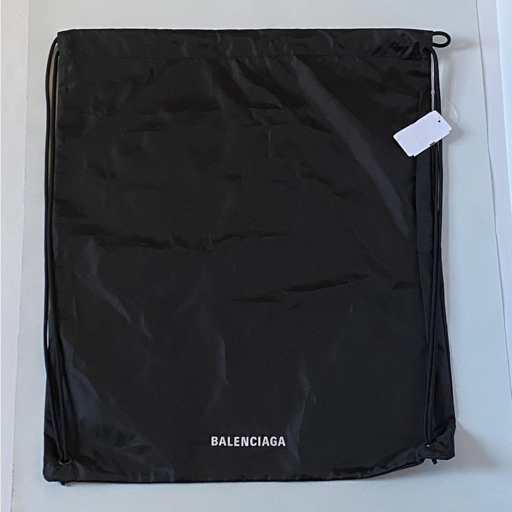 Balenciaga nylon drawstring bag/ dust bag